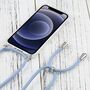 Apple iPhone 13 mini Handykette Cover H�lle mit Band zum umh�ngen Kordel Blau