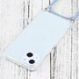 Apple iPhone 13 mini Handykette Cover H�lle mit Band zum umh�ngen Kordel Blau