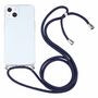 Apple iPhone 13 mini Handykette Cover H�lle mit Band zum umh�ngen Kordel Blau