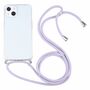Apple iPhone 13 mini Handykette Cover H�lle mit Band zum umh�ngen Kordel Violett