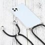 Apple iPhone 13 Pro Max Handykette Cover H�lle mit Band zum umh�ngen Kordel Schwarz