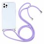 Apple iPhone 13 Pro Max Handykette Cover H�lle mit Band zum umh�ngen Kordel Violett