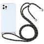 Apple iPhone 13 Pro Max Handykette Cover H�lle mit Band zum umh�ngen Kordel Schwarz