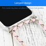 Apple iPhone 13 Pro Max Handykette Cover H�lle mit Band zum umh�ngen Kordel Rosa