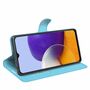 Samsung Galaxy A22 5G Handyh�lle Schutztasche Wallet Cover 360 Case Etuis Blau