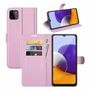 Samsung Galaxy A22 5G Handyh�lle Schutztasche Wallet Cover 360 Case Etuis Rosa