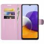 Samsung Galaxy A22 5G Handyh�lle Schutztasche Wallet Cover 360 Case Etuis Rosa