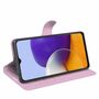 Samsung Galaxy A22 5G Handyh�lle Schutztasche Wallet Cover 360 Case Etuis Rosa