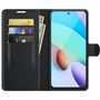 Xiaomi Redmi 10 Handyh�lle Schutztasche Wallet Cover 360 Case Etuis Schwarz