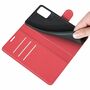 Xiaomi Redmi 10 Handyh�lle Schutztasche Wallet Cover 360 Case Etuis Rot