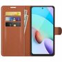 Xiaomi Redmi 10 Handyh�lle Schutztasche Wallet Cover 360 Case Etuis Braun