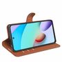 Xiaomi Redmi 10 Handyh�lle Schutztasche Wallet Cover 360 Case Etuis Braun