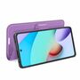 Xiaomi Redmi 10 Handyh�lle Schutztasche Wallet Cover 360 Case Etuis Violett