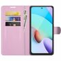 Xiaomi Redmi 10 Handyh�lle Schutztasche Wallet Cover 360 Case Etuis Rosa