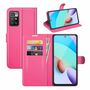 Xiaomi Redmi 10 Handyh�lle Schutztasche Wallet Cover 360 Case Etuis Rosa