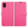ZTE Blade A31 Handyh�lle Schutztasche Wallet Cover 360 Case Etuis Rosa