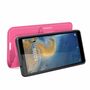 ZTE Blade A31 Handyh�lle Schutztasche Wallet Cover 360 Case Etuis Rosa
