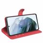 Samsung Galaxy S21 FE Handyh�lle Schutztasche Wallet Cover 360 Case Etuis Rot