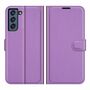 Samsung Galaxy S21 FE Handyh�lle Schutztasche Wallet Cover 360 Case Etuis Violett