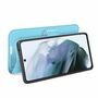 Samsung Galaxy S21 FE Handyh�lle Schutztasche Wallet Cover 360 Case Etuis Blau