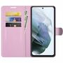 Samsung Galaxy S21 FE Handyh�lle Schutztasche Wallet Cover 360 Case Etuis Rosa