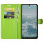 Nokia G10 / G20 Handyh�lle Schutztasche Wallet Cover 360 Case Etuis Gr�n