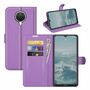 Nokia G10 / G20 Handyh�lle Schutztasche Wallet Cover 360 Case Etuis Violett