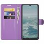 Nokia G10 / G20 Handyh�lle Schutztasche Wallet Cover 360 Case Etuis Violett