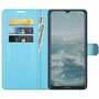 Nokia G10 / G20 Handyh�lle Schutztasche Wallet Cover 360 Case Etuis Blau