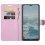 Nokia G10 / G20 Handyh�lle Schutztasche Wallet Cover 360 Case Etuis Rosa