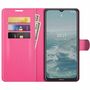 Nokia G10 / G20 Handyh�lle Schutztasche Wallet Cover 360 Case Etuis Rosa
