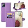 Samsung Galaxy A22 4G Handyh�lle Schutztasche Wallet Cover 360 Case Etuis Violett