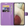 Samsung Galaxy A22 4G Handyh�lle Schutztasche Wallet Cover 360 Case Etuis Violett