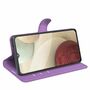 Samsung Galaxy A22 4G Handyh�lle Schutztasche Wallet Cover 360 Case Etuis Violett