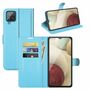 Samsung Galaxy A22 4G Handyh�lle Schutztasche Wallet Cover 360 Case Etuis Blau