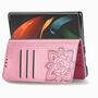 Samsung Galaxy Z Fold3 5G Handyh�lle Schutztasche Wallet Cover 360 Case Etuis Rosa