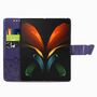 Samsung Galaxy Z Fold3 5G Handyh�lle Schutztasche Wallet Cover 360 Case Etuis Violett