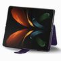 Samsung Galaxy Z Fold3 5G Handyh�lle Schutztasche Wallet Cover 360 Case Etuis Violett