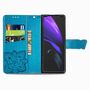 Samsung Galaxy Z Fold3 5G Handyh�lle Schutztasche Wallet Cover 360 Case Etuis Blau