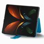 Samsung Galaxy Z Fold3 5G Handyh�lle Schutztasche Wallet Cover 360 Case Etuis Blau