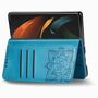Samsung Galaxy Z Fold3 5G Handyh�lle Schutztasche Wallet Cover 360 Case Etuis Blau