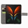 Samsung Galaxy Z Fold3 5G Handyh�lle Schutztasche Wallet Cover 360 Case Etuis Grau