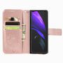 Samsung Galaxy Z Fold3 5G Handyh�lle Schutztasche Wallet Cover 360 Case Etuis Rosa