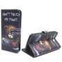 Handyh�lle Tasche f�r Handy Wiko Slide  Schriftzug B�r mit Kettens�ge