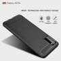 Samsung Galaxy A03s TPU Case Carbon Fiber Optik Brushed Schutz H�lle Schwarz