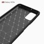 Samsung Galaxy A03s TPU Case Carbon Fiber Optik Brushed Schutz H�lle Schwarz