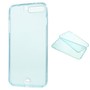 Crystal Case H�lle f�r Apple iPhone 8 Plus Blau Rahmen Full Body