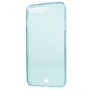 Crystal Case H�lle f�r Apple iPhone 8 Plus Blau Rahmen Full Body