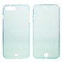Crystal Case H�lle f�r Apple iPhone 8 Plus Blau Rahmen Full Body