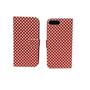 Handyh�lle Tasche f�r Handy Apple iPhone 8 Plus Polka Dot Rot